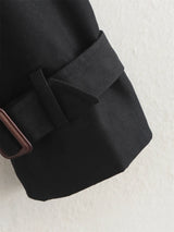 Vintage Cropped Double-Breasted Trench
