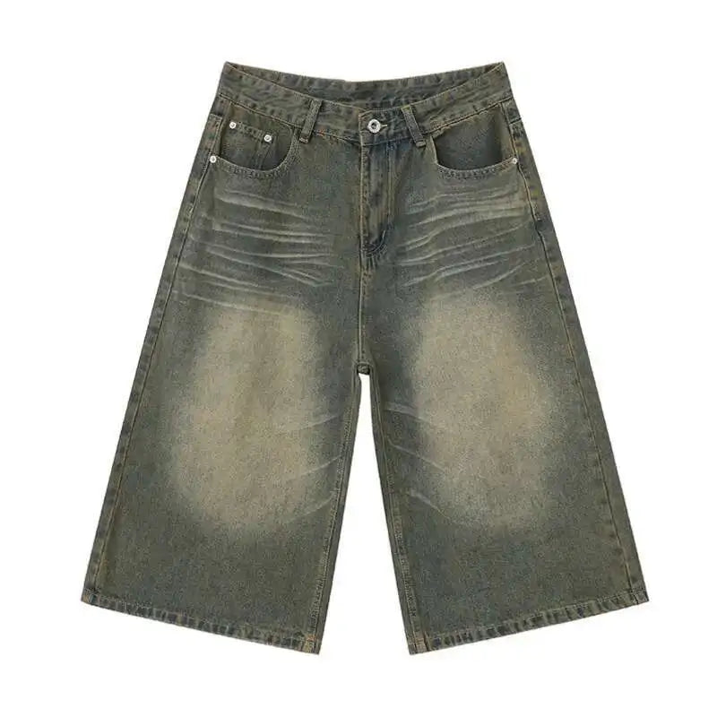 Men's Loose Straight-Leg Denim Jeans & Shorts