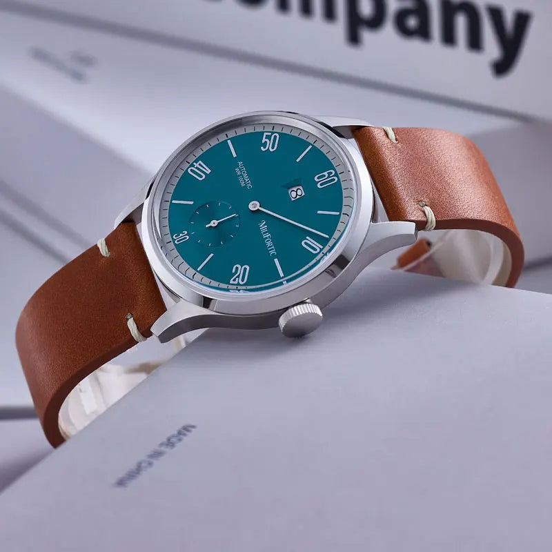 Milifortic 38mm Minimalist Jumping Hour Automatic Watch
