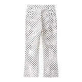 Fashion Polka Dot Shorts Sets For Women 2026 Spring Drawstring Bomber Jacket High Waist Shorts 2 Pieces Set Woman Outfits