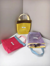 Homefish Foldable Mesh Cosmetic Bag Ins Style Bright Color Portable Women Summer Toiletry Storage Bag Beach Makeup Pouch
