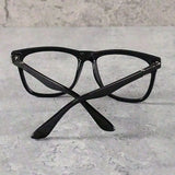 1pc Vintage Square Frame Glasses Men And Women, Non-Prescription Eyewear, PC Lens And Frame, Blue Light, Includes Cleaning Cloth, Photo Props, And Fashion Accessories, Birthday, Fashion Accessories,Hair Tools,Hair Items