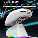 2026 NEW X11 Wireless Bluetooth 3-Mode Mouse Touch Screen Magnetic Charging Dock Ultra-Light Macro Gaming Mouse Magnetic Base