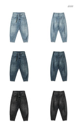 Men's Loose Fit Denim Cargo Jeans