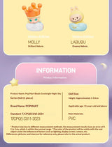 POPMART Bubble Granules Night Sky Series Collectible Cute Doll Blind Box Mini Figure Desktop Decoration Birthday Gift Set