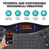 Vibration Plate Exercise Machine with Bluetooth & Full Body Shaker