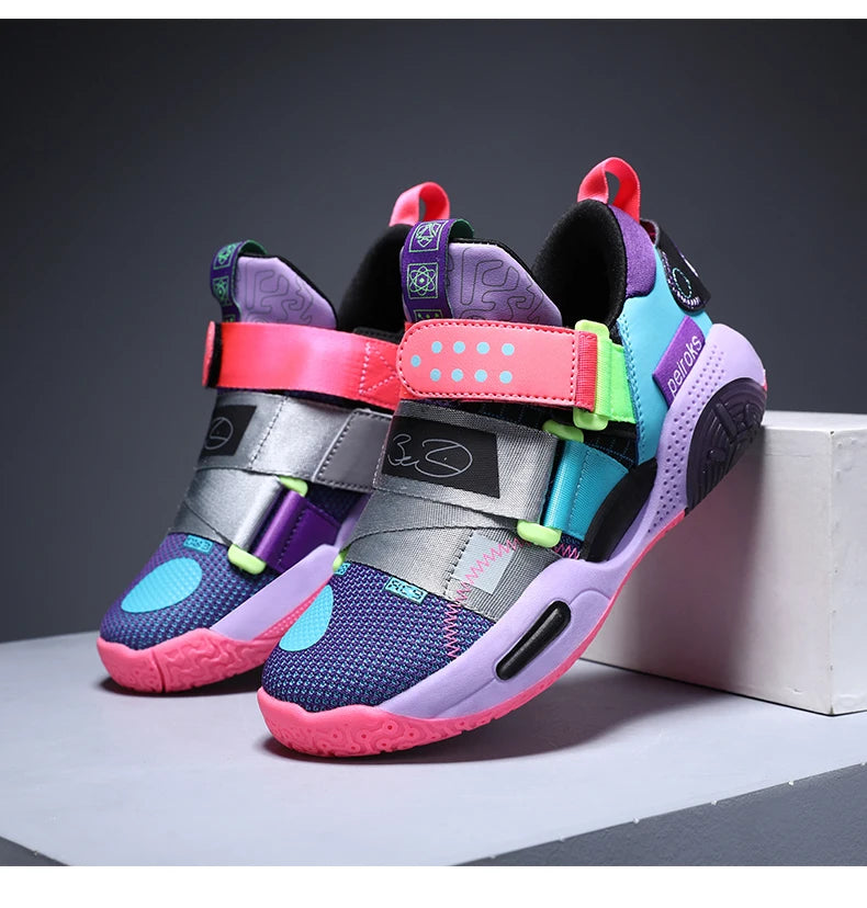 Kids' Pro-Grip Athletic Basketball Shoes
