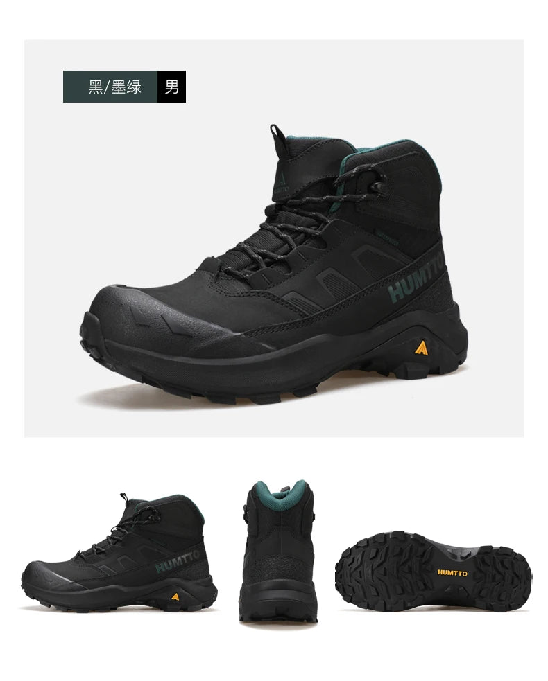 HUMTTO hiking shoes Men Winter Men outdoor Waterproof Sneakers Casual walking shoes women Trainers ankle trekking hunting boots