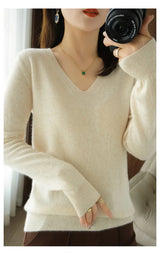 Women’s Lace V-Neck Knit Sweater