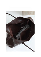 Motingsome Oversized Natural Leather Woman Bags 2025 New Fashion Handbag and Purses Large Capacity Commuter Bag Casual Tote