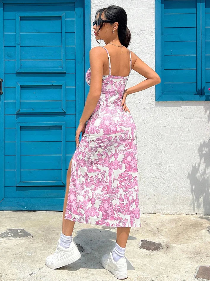 Daisy Leopard Print Maxi Dress