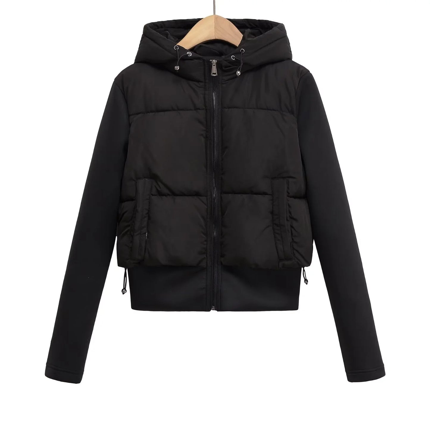 Women’s Autumn Slim-Fit Hooded Cotton Parka