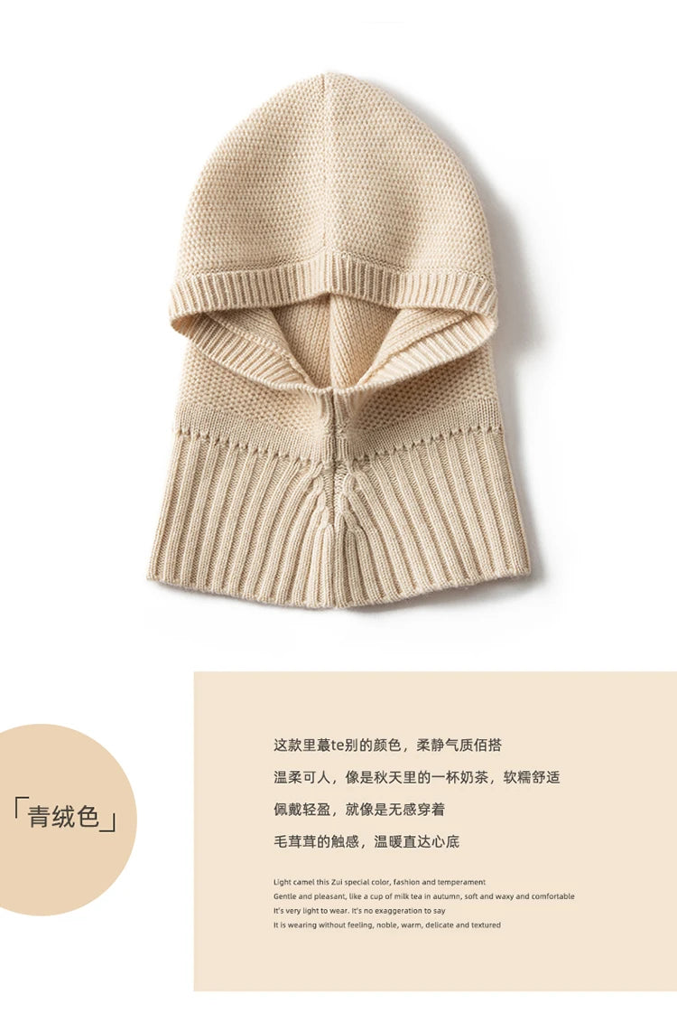 Luxe 100% Cashmere Knitted Beanie & Scarf Set