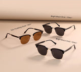 2025 Classic Polarized Sunglasses Men Women Retro Half Frame UV400 Glasses Male Popular Anti-glare Travel Driving Eyewear