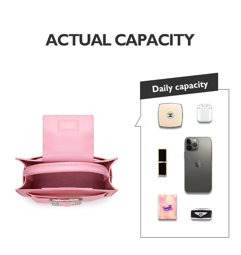 BAFELLI 2026 NEW WOMEN'S FASHION PINK EVENING HANDBAG SHOULDER BOXY BAG CASUAL PURSE LUXURY BRAND DESIGNER LEATHER TREND LADY