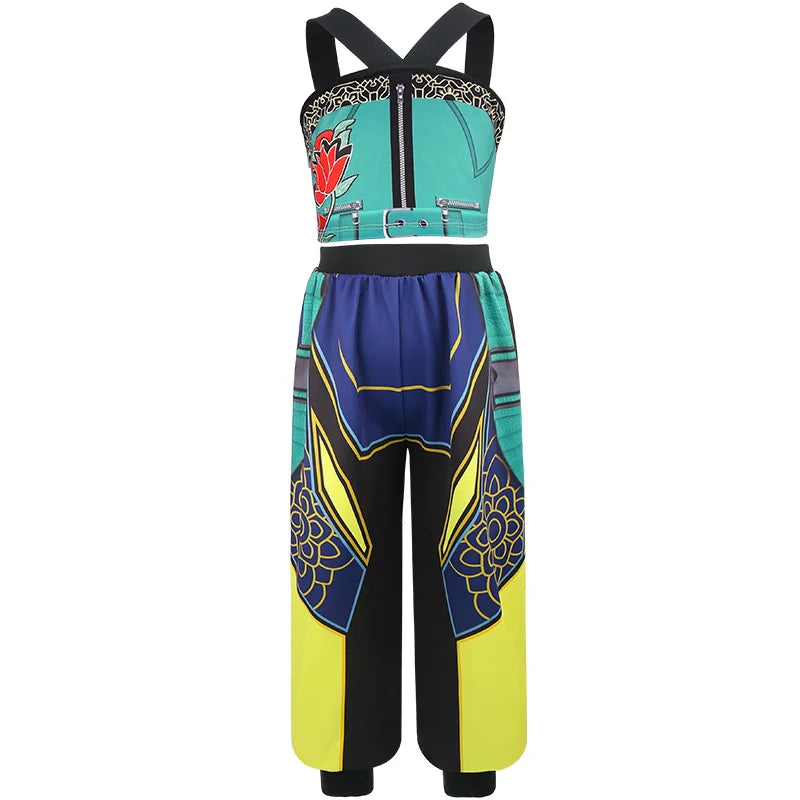 Girl's 4-Piece Pop Star Devil Hunter Costume Set