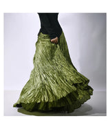 Elegant High-Waist Pleated Maxi Skirt for Women