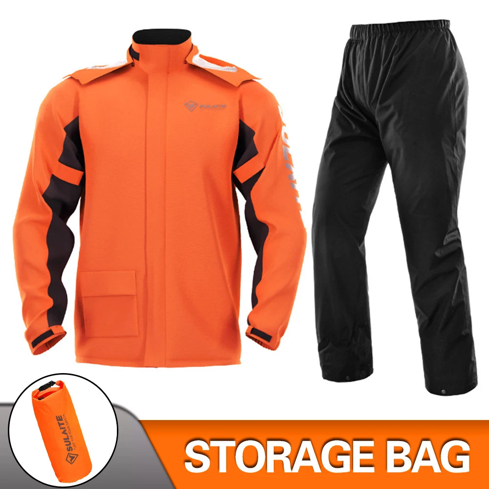 HEROBIKER Waterproof Motorcycle Rain Suit for Men & Women