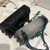 Crocodile Pattern Dionysus Underarm Bag