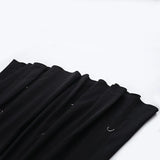 Gothic High-Waist A-Line Midi Skirt | Harajuku Grunge Y2K