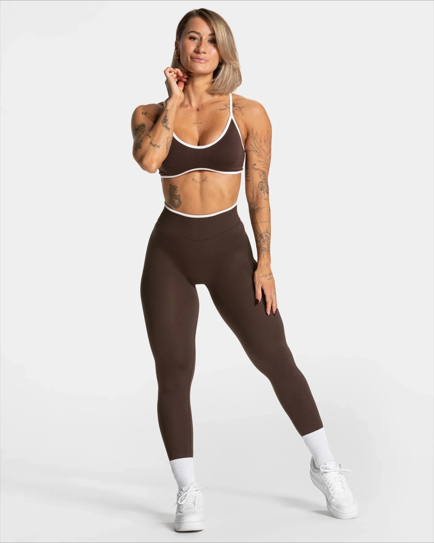 High-Waist Seamless Yoga Leggings