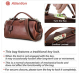 CONTACT'S Genuine Leather Top Handle Bags for Women Sling Shoulder Bags Tote Bag Handbags Metal Frame Female Bags Ladies Fashion
