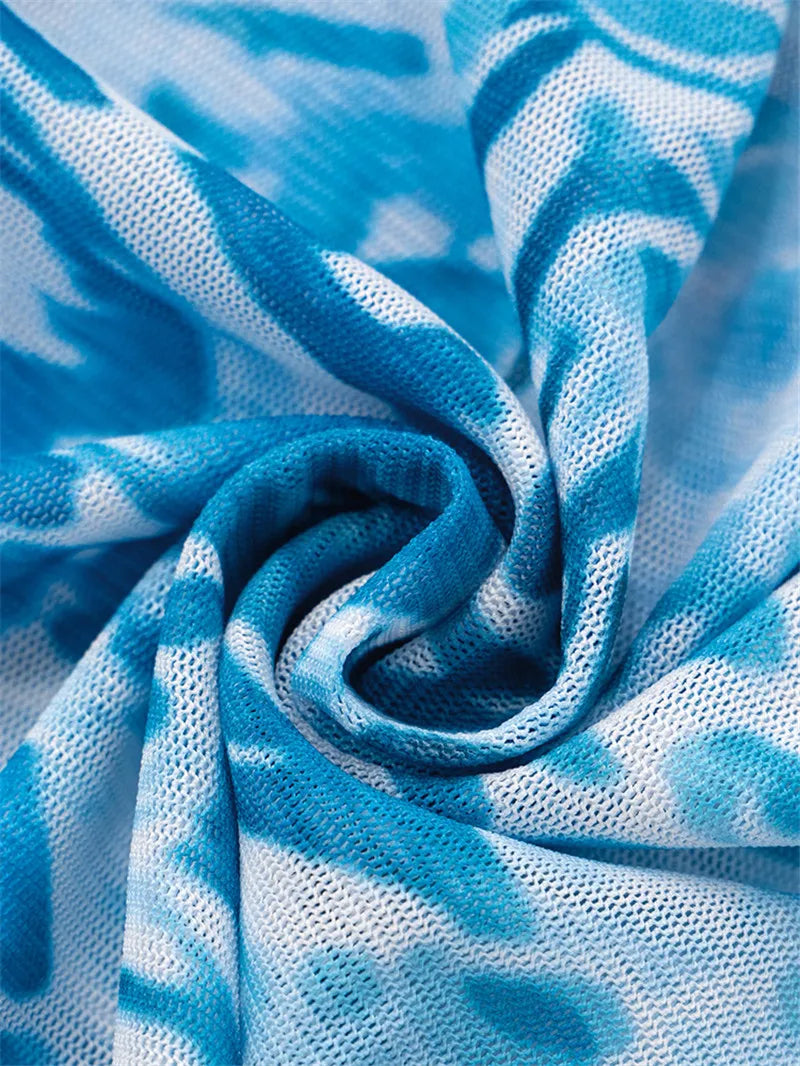 Azure Tide Starfish Mesh Cover-Up