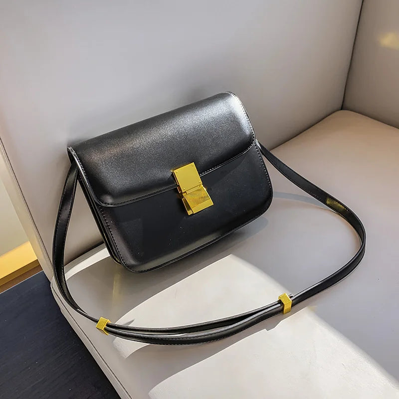 Women’s Genuine Leather Shoulder Bag 2025 Trend Brand Small Square Bags Luxury Designer Handbag Fashion Messenger BagsTofu Bags