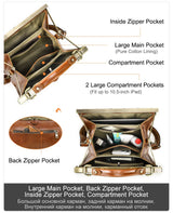 CONTACT'S Genuine Leather Top Handle Bags for Women Sling Shoulder Bags Tote Bag Handbags Metal Frame Female Bags Office Ladies