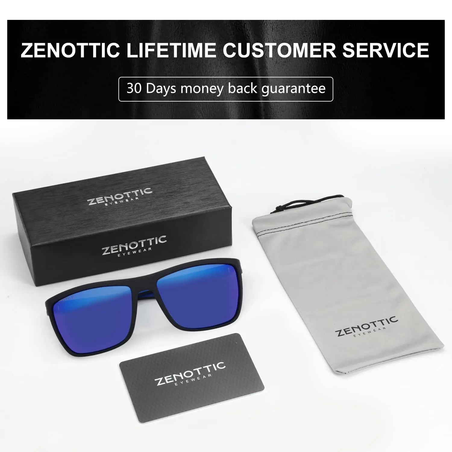 Zenottic Men's Polarized Sunglasses – UV400 TR90 Frame