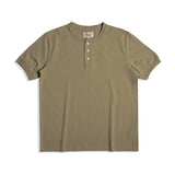 Heavyweight Cotton Henley Tee – Vintage Everyday Essential