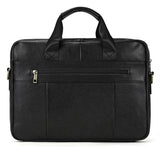 Genuine Leather Briefcase Bag for 15.6 inch laptop computer bag cowskin handbag for men male leather crossbody shoulder bag
