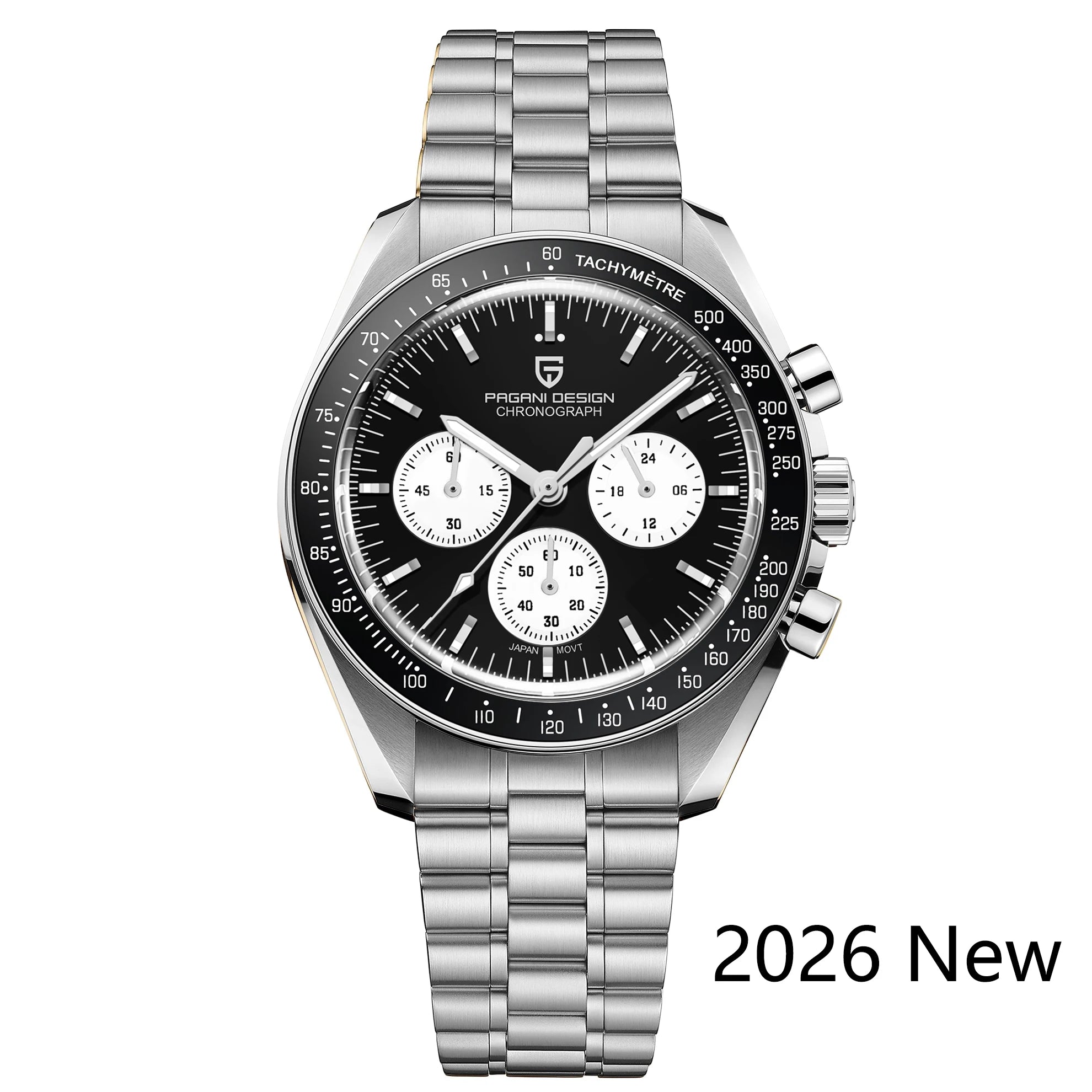 PAGANI DESIGN 2026 New AK Project Men's Watches Luxury Quartz Wrist Watch For Men AR Sapphire Speed Chronograph Automatic Date