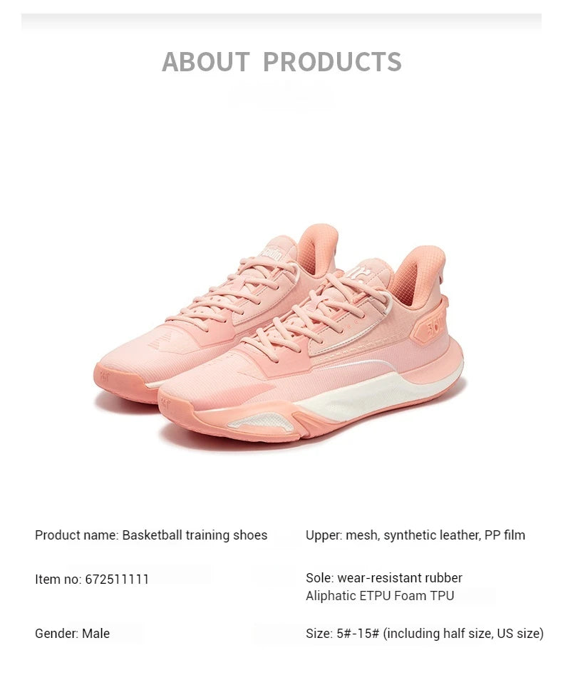 361 Degrees Genesis Men's Basketball Shoes Profssional Training Light Breathable Wear-resistant Non-slip Male Sneakers 672511111