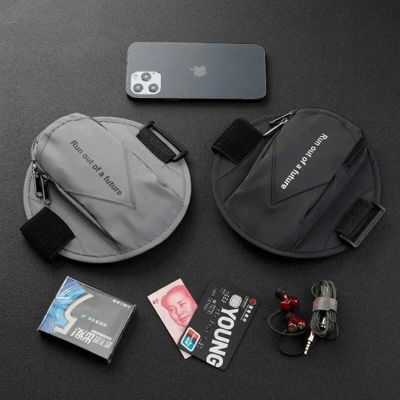 Outdoor Sports Running Fitness Mobile Phone Arm Bag Night Running Reflective Safety Wrist Bag Men and Women 6.5-Inch