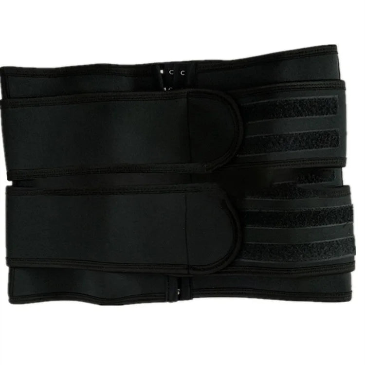 Women’s Sculpting Double-Belt Waist Trainer | Triple-Hook High-Compression Fitness Shaper
