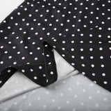 Polka Dot Halter Backless Mini Dress