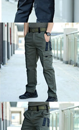 Men’s Waterproof Tactical Cargo Pants – Multi-Pocket Outdoor Work Trousers