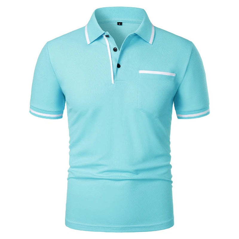 Men's Short Sleeve Knit Polo Shirt