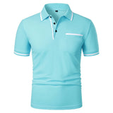 Men's Short Sleeve Knit Polo Shirt