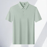 Men's Striped Polo Shirt – Breathable Summer Style