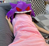 Cute Pokemon Gengar Kirby Headgear Doll Sleep Pillow Anime Integrated Dual Purpose Small Quilt Pet Sleeping Blanket Toy Figure