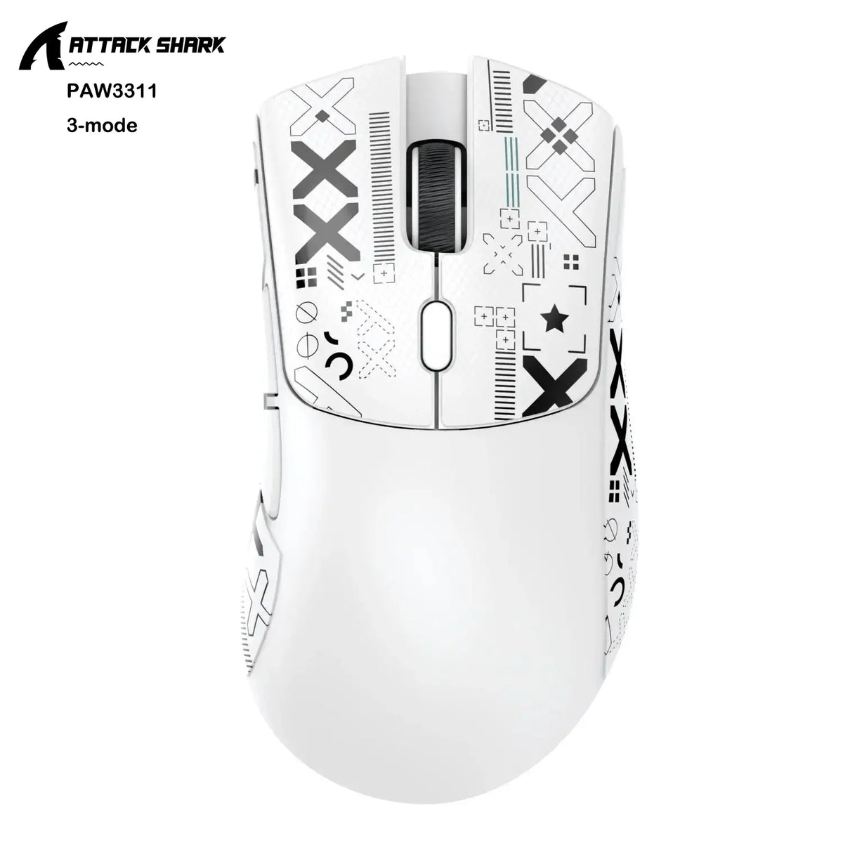 Attack Shark R1/X11 Wireless Gaming Mouse, 18K DPI PAW3311, Ergonomic, Lightweight Tri-Mode Bluetooth 2.4GHz USB, for PC/Laptop