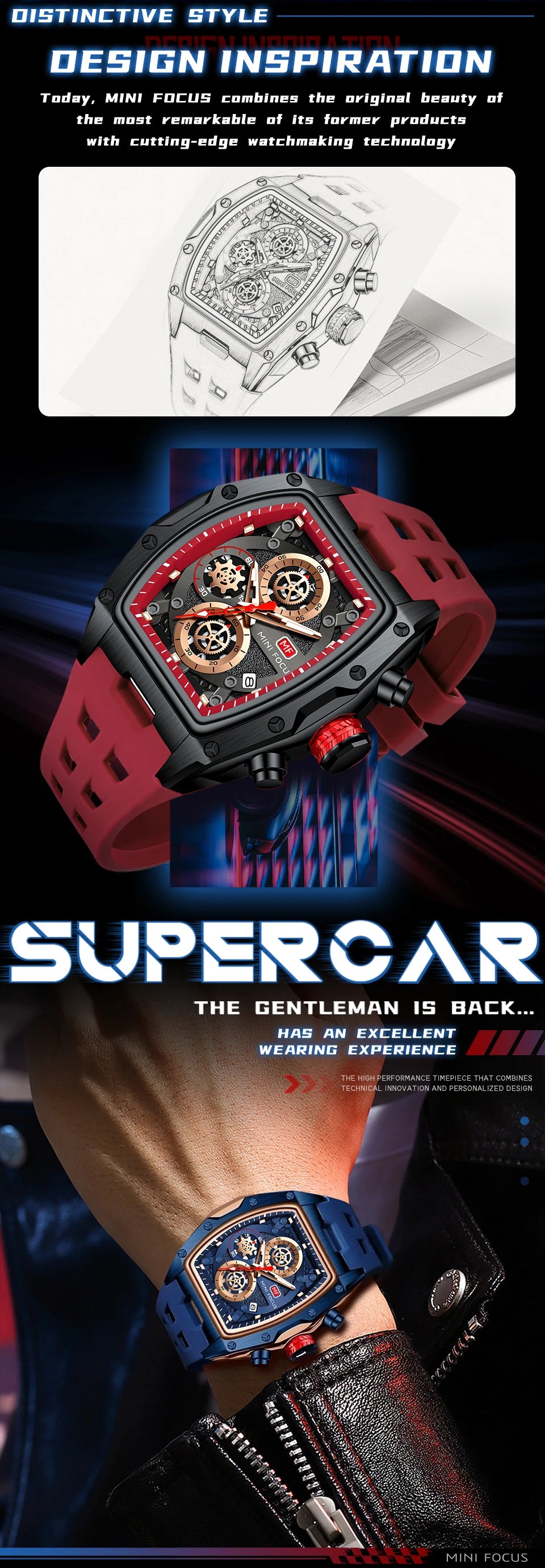 MINI FOCUS Warrior Chronograph Men’s Watch