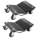 SucceBuy Car Tire Wheel Trolley Dollies 2/4PCS 1500lb Weight Capacity Vehicle Skate Moving Tire with 4 Casters Auto Repair Mover