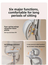 Ergonomic Gaming Chair with 6D Armrest & Lumbar Support