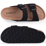 Women’s Suede Sandals with Cork Footbed