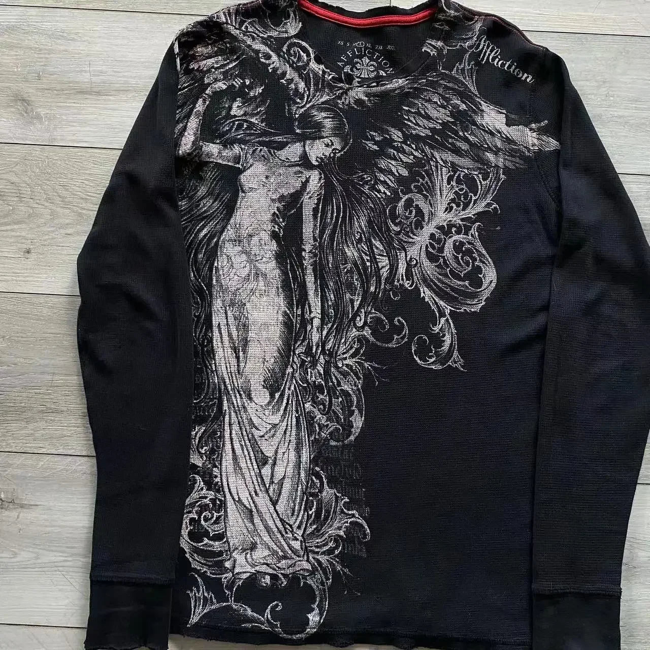 Y2K Grunge Oversized Skull Graphic Tee