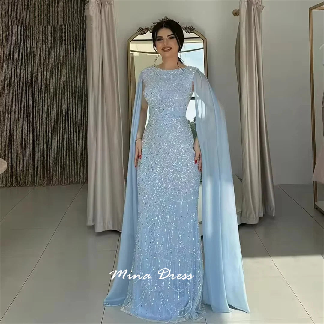 Mina Beaded Sequin Evening Gown – Bespoke Formal Dress