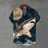 Men’s Japanese Animal Graphic Hawaiian Shirt